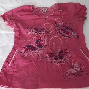 Koi medium scrub top, pink